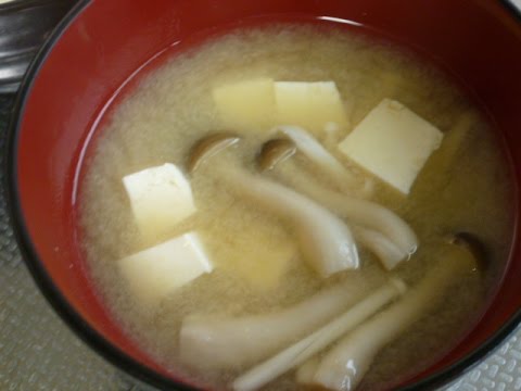 【レシピ】しめじとえのきと豆腐のお味噌汁♪