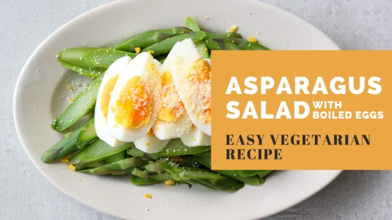Simple Asparagus Salad With Boiled Eggs | アスパラとゆで卵のシンプルサラダ