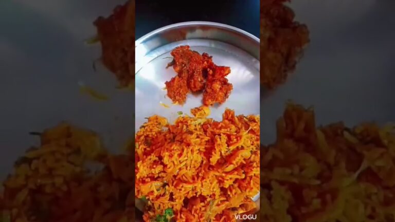 Sunday Special  Mushroom Briyani and Cauliflower Gravy 🍱
