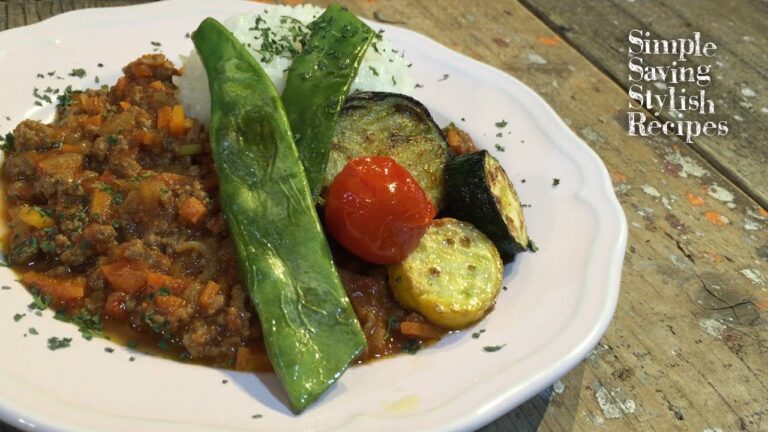 簡単！時短！節約！お洒落なカフェ風ドライカレーの作り方　How to make Dry curry