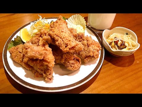 【岐阜並盛り】鶏の唐揚げ並盛り・牛乳/大衆居酒屋馬鹿凡BAKABON!【岐阜県岐阜市雄総桜町】
