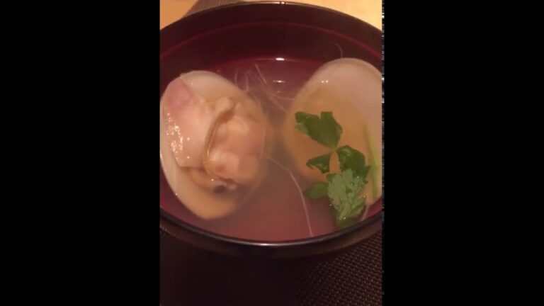 JAPAN FOOD OISHI CHANNEL OSUIMONO お吸い物 はまぐり