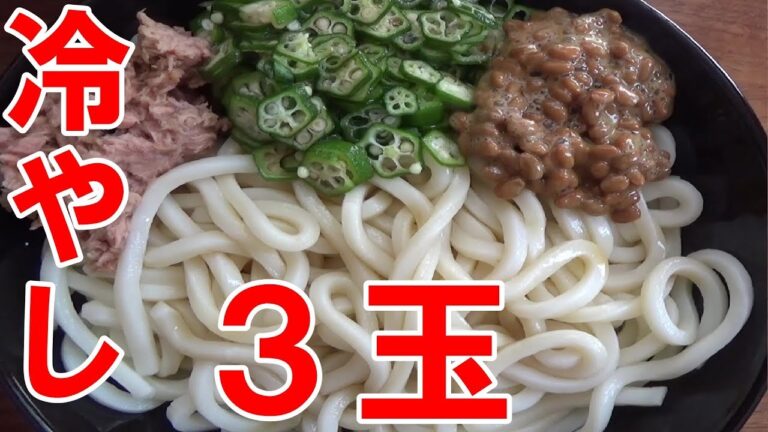３玉【うどん】ネバネバ冷やし
