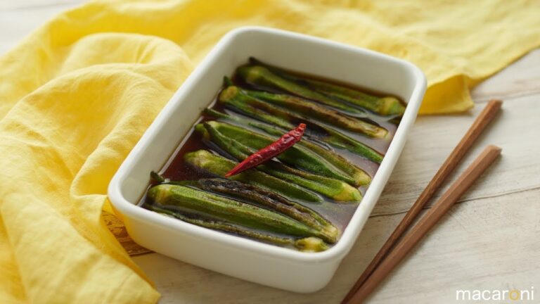 【作り置き】まるごとモリモリ！ 焼き オクラの 生姜 おひたし のレシピ 作り方