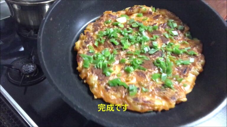 発酵食品レシピ　残ったキムチでチヂミ