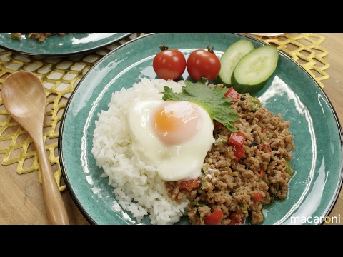 レンジで10分！簡単すぎる「爆ウマ和風ガパオライス」のレシピ・作り方