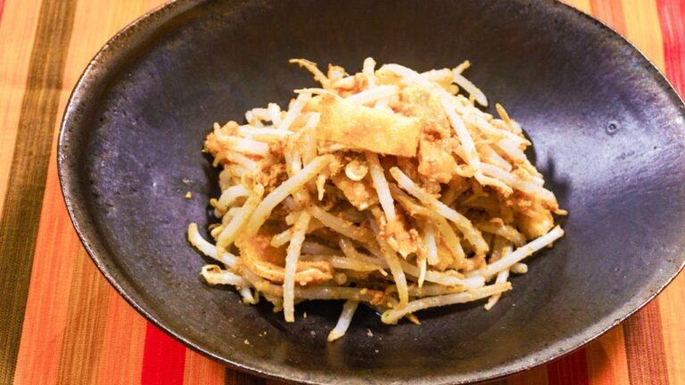 残った材料で1品 油揚げともやしのさっぱりごま和え