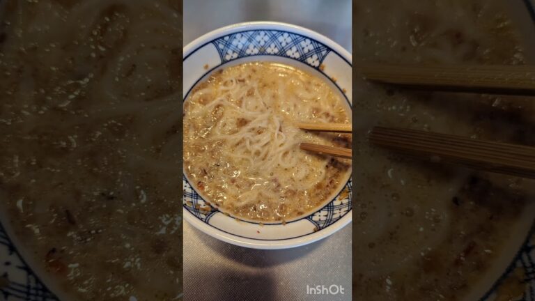 今日の適当メシ（ごま坦々風そうめん）
