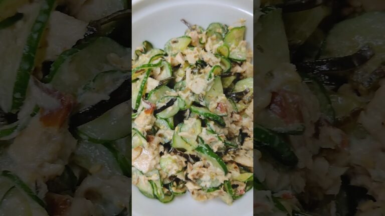 【切って和えるだけ】ごはんのおかずにもなるきゅうり #shorts