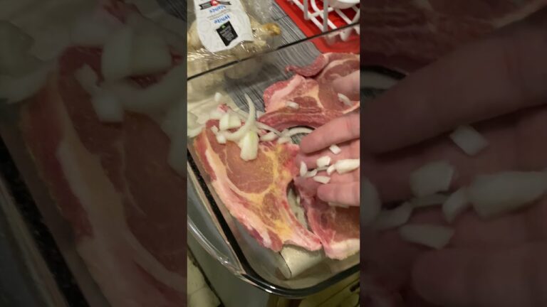 FWF Meal Reels Ep. 13: Mushroom Soup Covered Pork Chops #cooking #foodshorts #food #porkchop