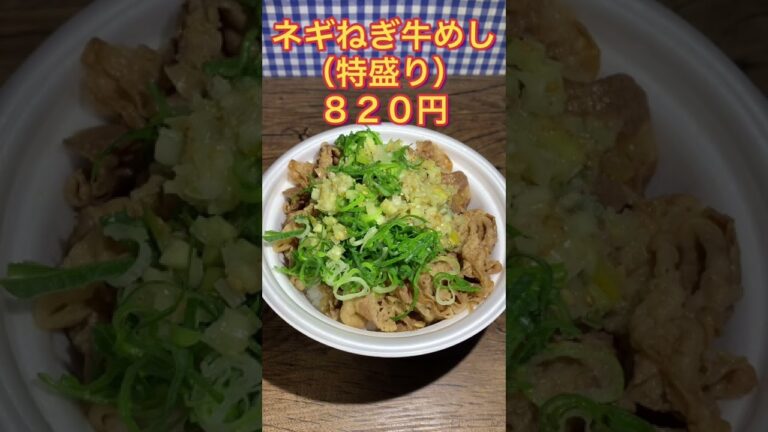 【松屋】口の中しばらくネギ！ネギねぎ牛めし食べてみた