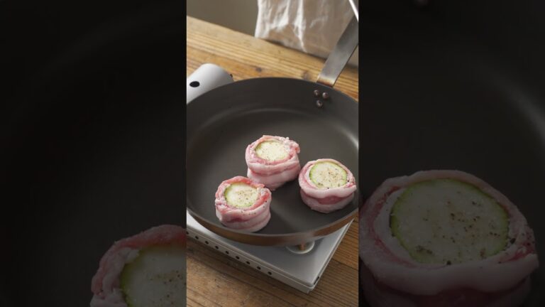 肉巻きズッキーニの照り焼き #shorts