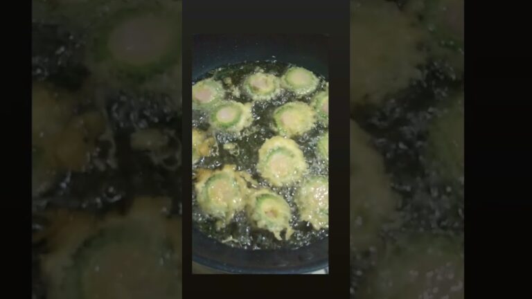 ゴーヤの魚肉ソーセージ天ぷら