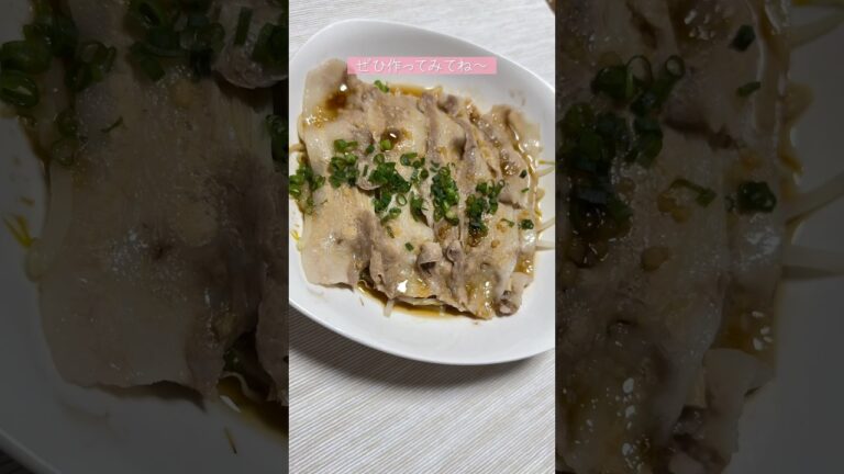 【02世代】レンジで簡単！豚もやしの作り方！ #簡単レシピ #料理 #shorts