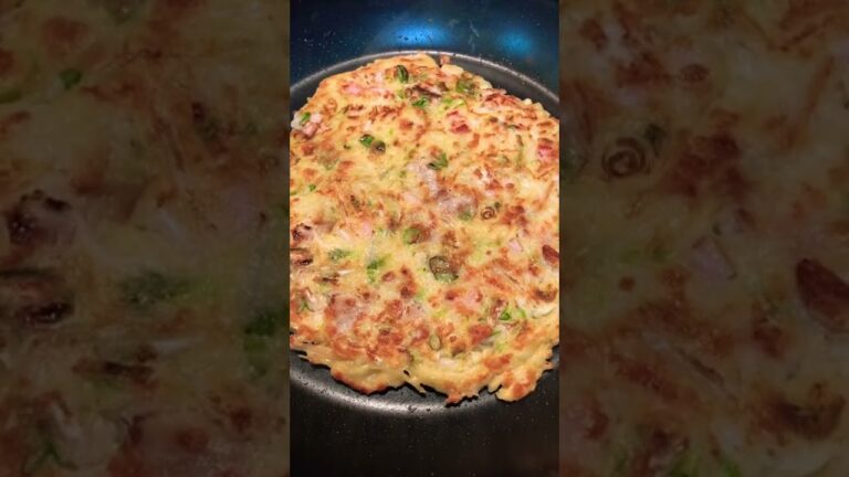 ネギたっぷりチヂミ！！#shorts #夜ごはん #チヂミ #豚肉 #ネギ