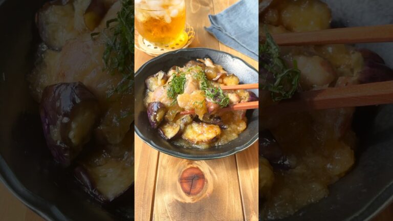 【12kgやせた管理栄養士考案】鶏肉とナスのみぞれあんかけ#shorts