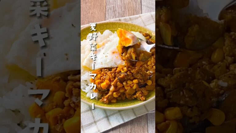 【食欲そそる♡】夏野菜キーマカレー