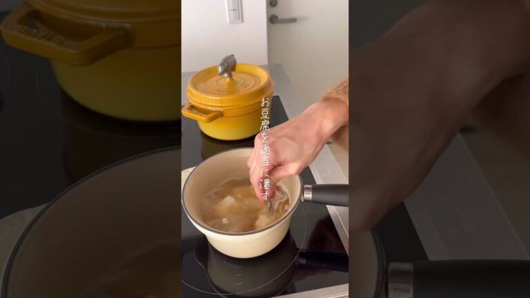 【超簡単5分でできる】ふわふわとろとろ豆腐と卵のスープ