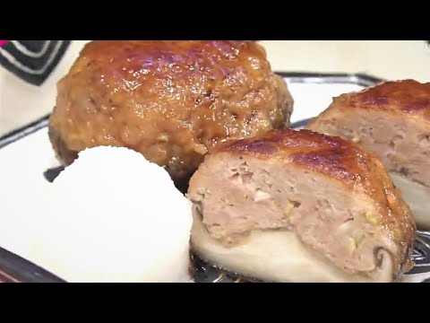 シイタケの肉詰め