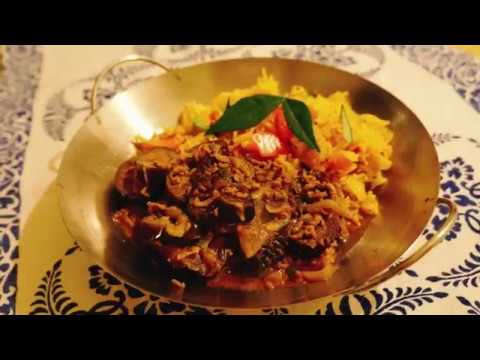 ナスとひき肉のブラックカレー