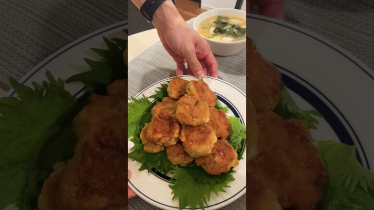【ふわふわ】はんぺんと鶏ひき肉のつくね#男子ご飯 #料理男子 #料理勉強中 #おうちごはん #クッキングラム #自炊男子 #よるごはん日記 #暮らしを楽しむ