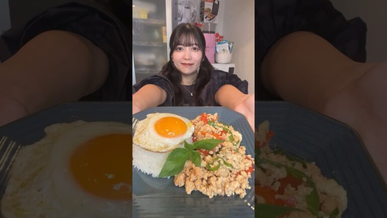 夫の胃袋を鷲掴んだ、本格ガパオライスの作り方♡ #shorts
