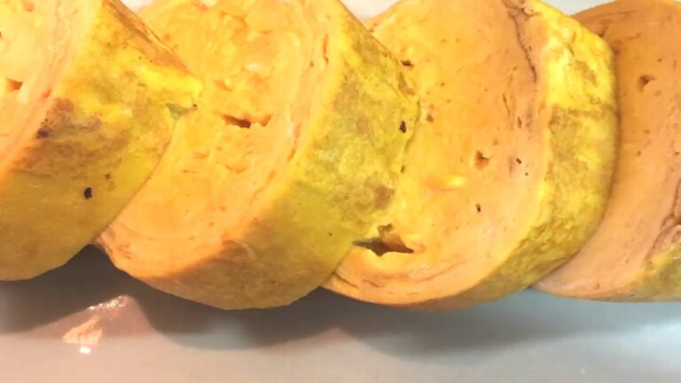 【卵焼き】卵10個の大きな卵焼きを普通のフライパンで作りました