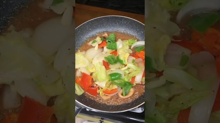 簡単！美味い！イカとキャベツの甘味噌炒め　#簡単料理 #料理動画 #かんたんレシピ #甘味噌 #炒め #炒め物 #イカ料理