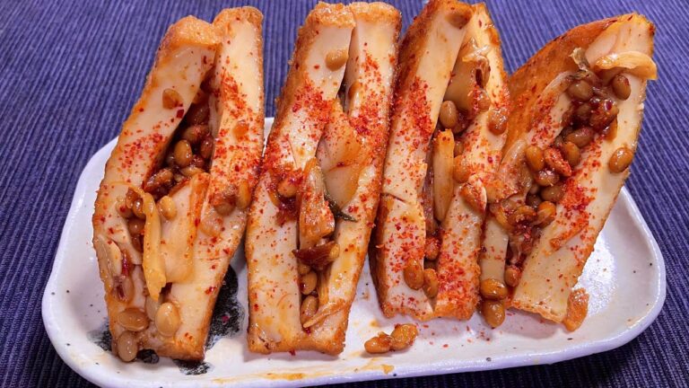 【うますぎ警報！】厚揚げの納豆キムチサンド【おつまみ】【簡単男飯】