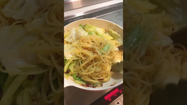 キャベツのペペロンチーノ