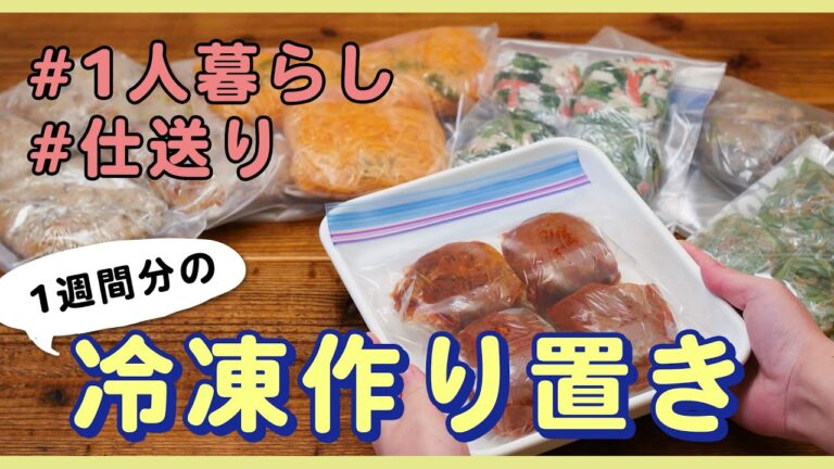 【冷凍できる！作り置き6品】1人暮らしの献立に役立つ！冷凍ごはんを仕送り♪｜メインおかずも副菜レシピも♪