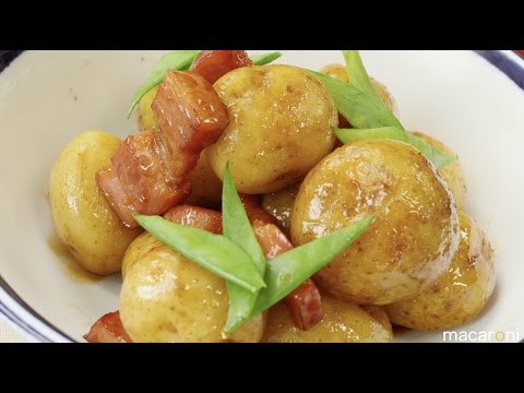 食欲そそるテリ具合！「新じゃがのガリバタ煮っ転がし」のレシピ・作り方