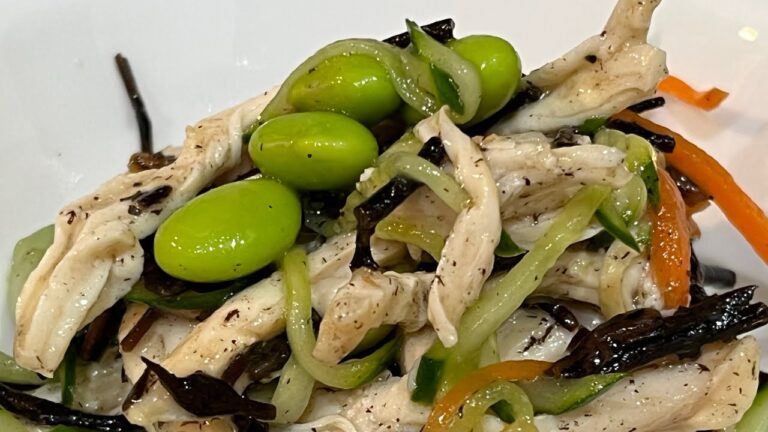 【枝豆ひじきと蒸し鶏サラダ】デパ地下で人気惣菜を再現してみました！サッパリと本当に美味しいです。