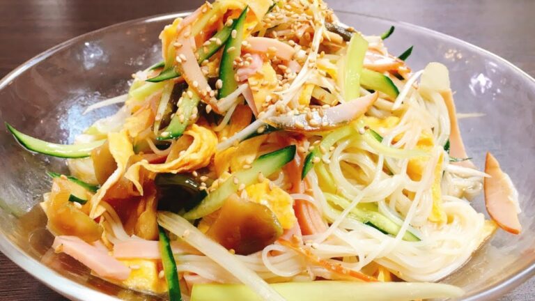 【簡単アレンジレシピ】この夏オススメしたい『ハムと葱とザーサイの中華サラダ風そうめん』How to make Ham & Green onion & Szechwan pickles somen