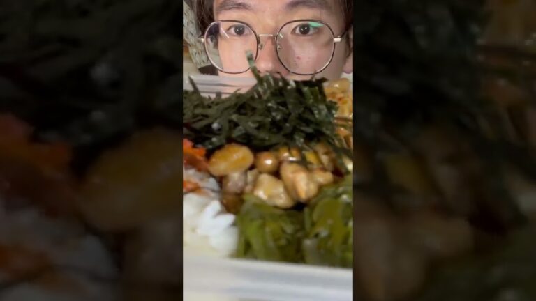 【ダイエット7日目】キムチ納豆めかぶ丼！
