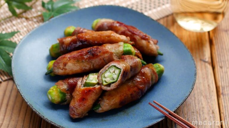 【オクラの豚肉巻き】梅でさっぱり！お弁当にもおすすめ♪｜macaroni（マカロニ）