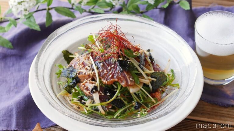 旬のカツオを召し上がれ「カツオの韓国風カルパッチョ」のレシピ・作り方