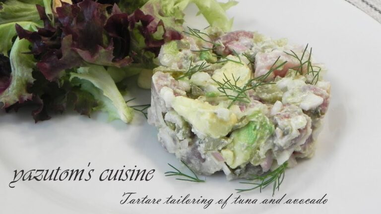 【前菜の一品】マグロとアボカドのタルタル仕立て　　Tartare tailoring of tuna and avocado