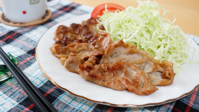 Pork Cooked With Ginger ("Buta-Shogayaki") 定食屋の味！豚のしょうが焼きの作り方