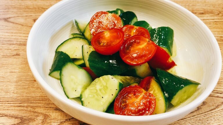 【やみつききゅうり】食べるととまらなくなる！「きゅうりとミニトマトのマリネ風サラダ」の作り方！簡単に出来るあと一品料理【ゆる自然派クッキング】