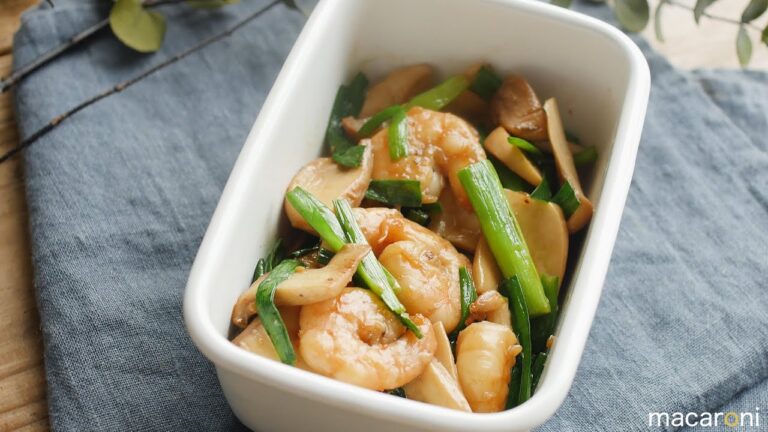 【作り置き】旨味引き立つ！えびとエリンギのバター醤油炒め の レシピ 作り方