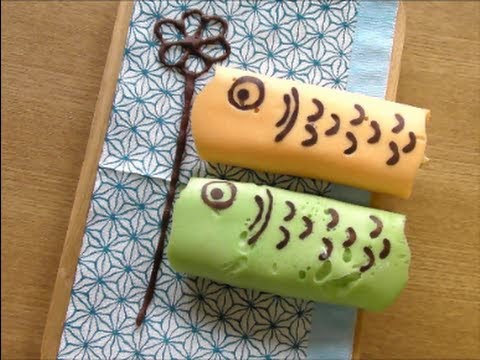 こいのぼり バナナオムレット こどもの日 KOINOBORI Microwave oven Banana omelet