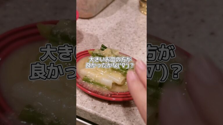 【自炊日記】シリコン容器でも簡単！おつまみをぱぱっとつくった記録('∇')　ねぎぬた　もやしとニラのナムル【おうちごはんvlog】 #shorts