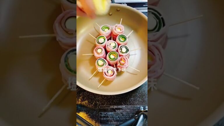 【男料理】ズッキーニと豚バラ巻き#shorts