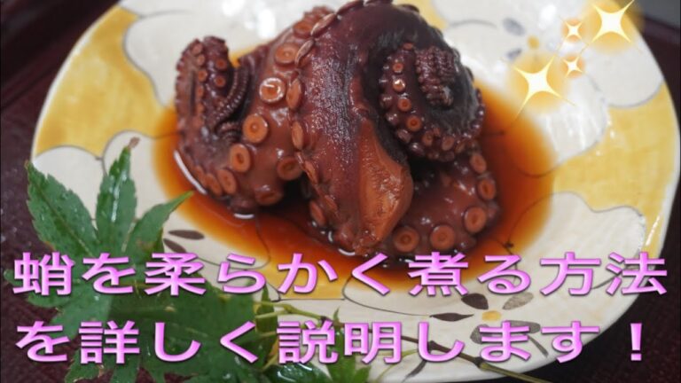 家庭で作る料理屋の味！タコの柔らか煮！