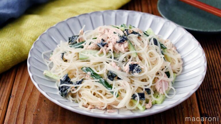 【ツナマヨ春雨サラダ】レンジで簡単副菜！あとひと品にぴったり♪｜macaroni（マカロニ）