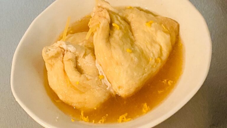 出汁が染みてうますぎる！シメにもぴったり！たまご巾着煮！