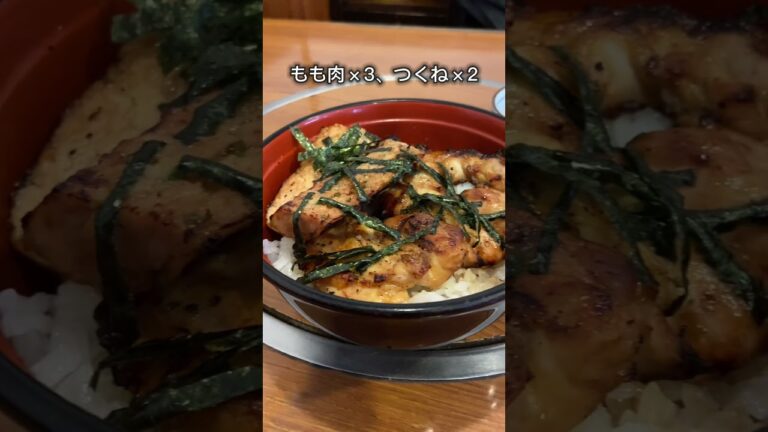 【行列必至】60年以上続く焼き鳥丼