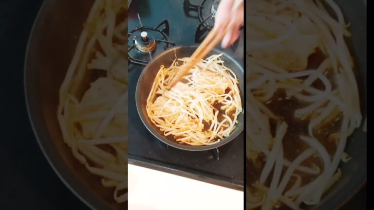 【お弁当作り】豚肉ともやしの旨ダレ炒め