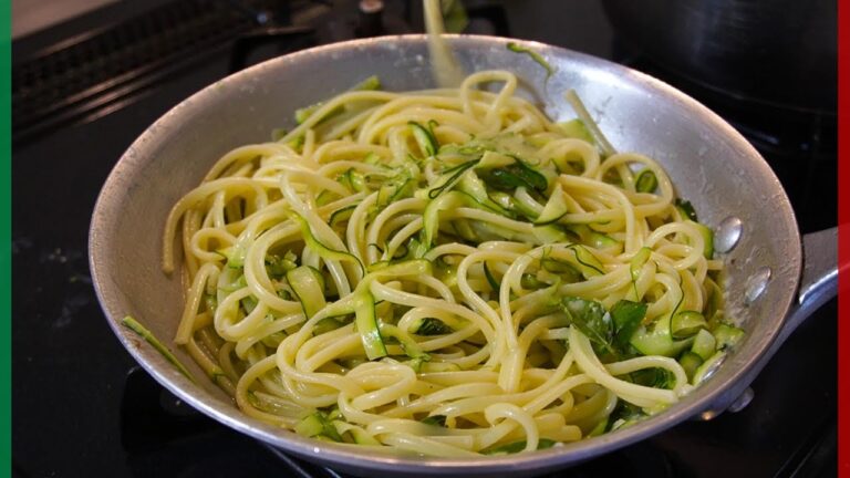 【イタリア人のズッキーニの食べ方】爽やかなズッキーニのパスタ！【Linguine con zucchini】